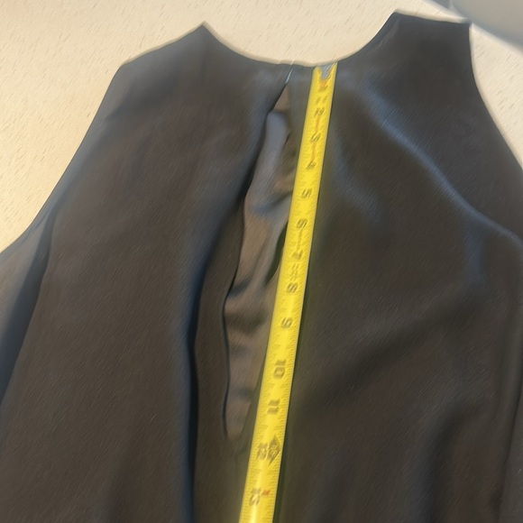 RW & Co. Black Sleeveless Pleated Neck Wide Leg Jumpsuit Size L - Picture 10 of 13